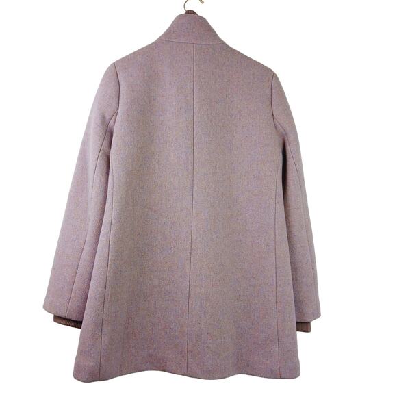 J.Crew SZ 14 Lodge Coat in Italian  Nello Gori Stadium-Cloth Wool Lilac NWT $365 - Picture 7 of 9